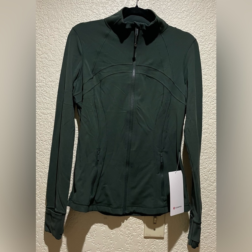 Lululemon SET NWT Define Jacket & Align Leggings Forest Green Size 10 - Picture 6 of 13
